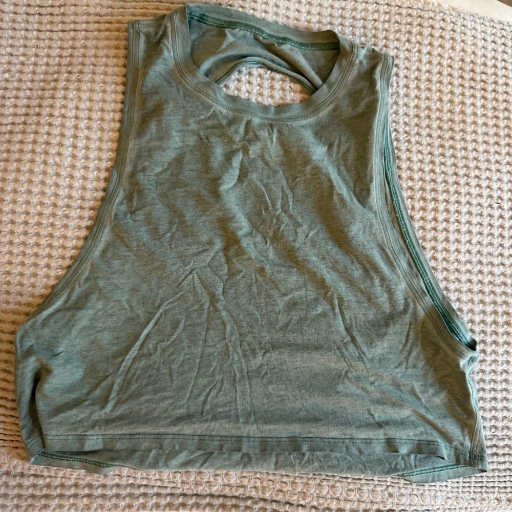 Sleeveless Green Women's Top